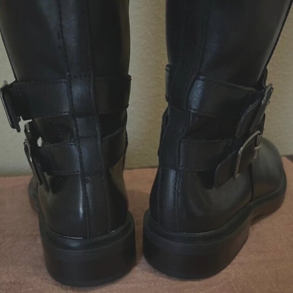 Sam Edelman Freda Leather Tall Boots in Black Size 8 M $225 NEW No Box - Picture 3 of 16